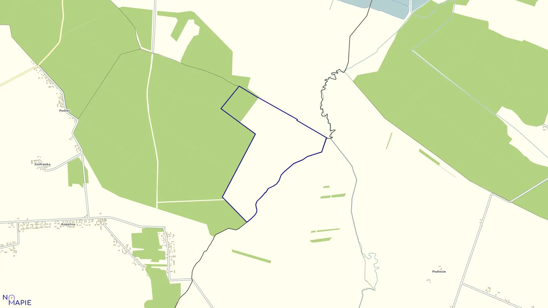 Mapa obrębu ROKITNO-BRZOSTKOWIE w gminie Szczekociny